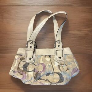 Coach Beige and Multicolor Women's Bag